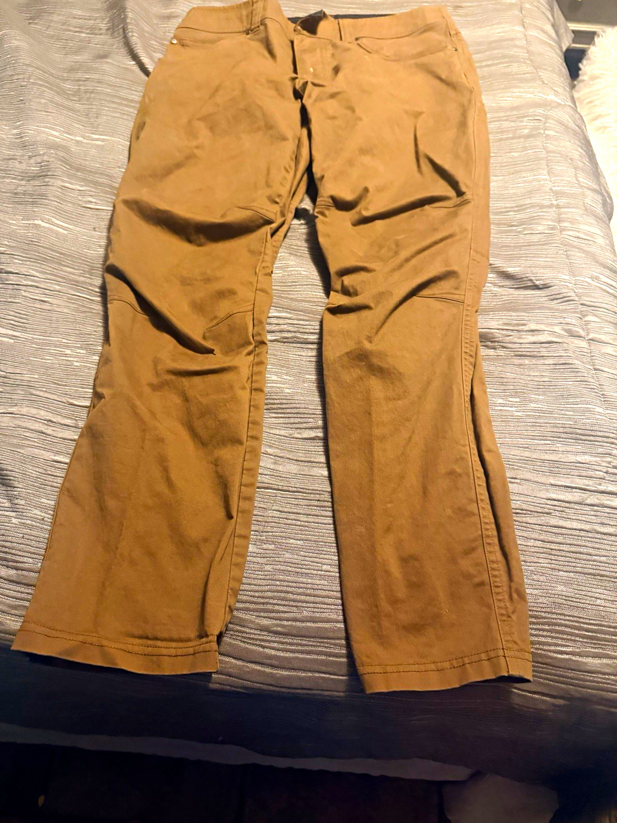 KÜHL Men’s Brown Canvas Cotton/Spandex Stretch Pants Regular Fit Straight 34 KÜHL Men’s Brown Canvas Cotton/Spandex Stretch Pants Regular Fit Straight 34