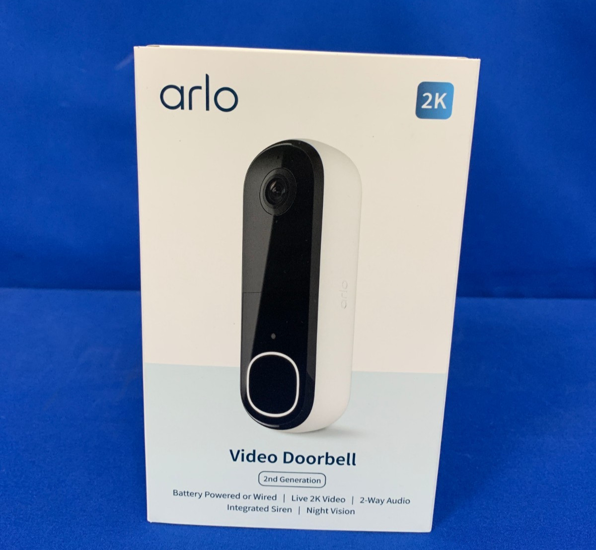 Arlo AVD4001-100NAS 2nd Generation 2K Video Doorbell Battery/Wired - NEW Arlo AVD4001-100NAS 2nd Generation 2K Video Doorbell Battery/Wired - NEW