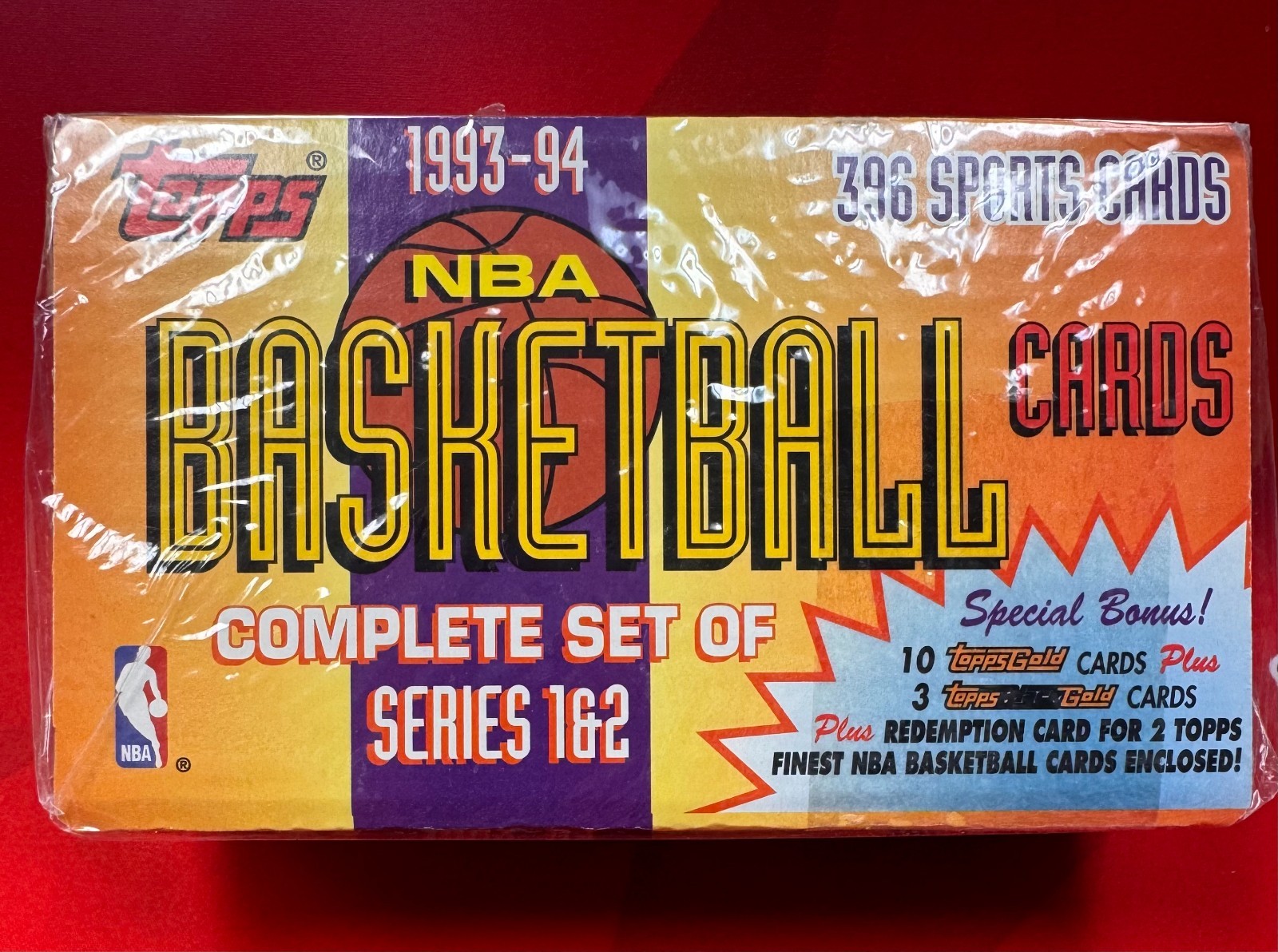 1993-94 Topps Basketball Complete Set Series 1 and 2 Box Sealed