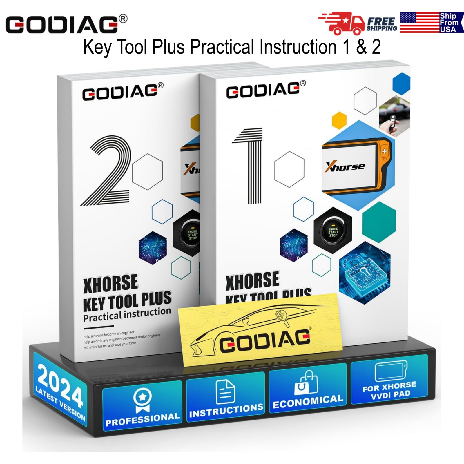 GODIAG Key Tool Plus Practical Instruction Two Books for Maintenance Engineer GODIAG Key Tool Plus Practical Instruction Two Books for Maintenance Engineer