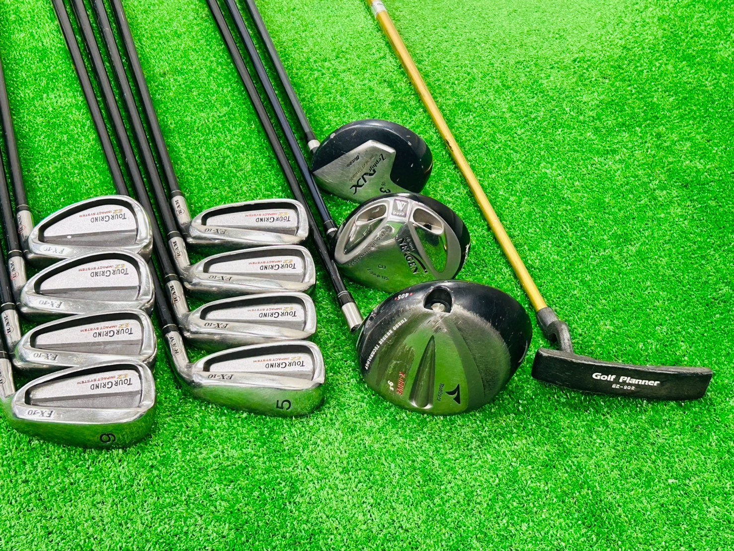 RAM Tour Grind Fullset 1W-3W-5W 5-9+PW+GW+SW+Putter RH Regular 12pics EL9123