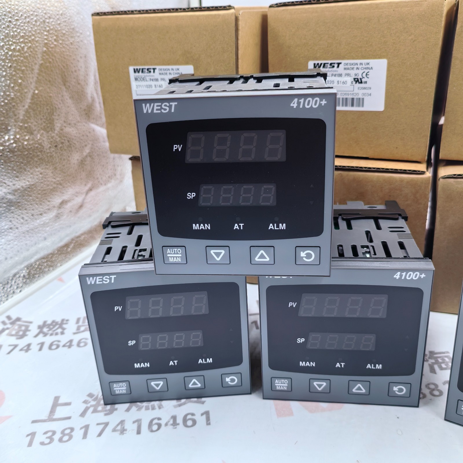 New WEST P4100 27111020 PID Controller for Process Heating P410027111020