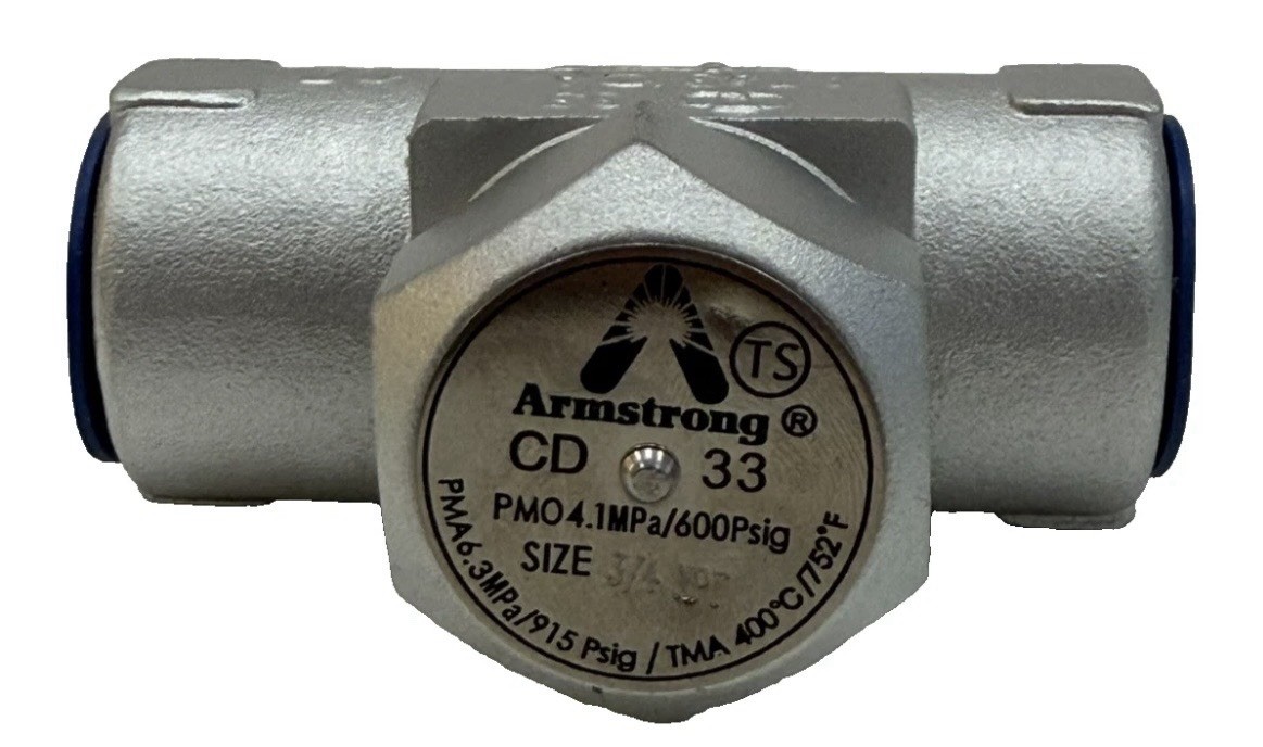 NEW ARMSTRONG CD-33 4.1MPA/600PSIG SIZE 3/4NPT CD33 NEW ARMSTRONG CD-33 4.1MPA/600PSIG SIZE 3/4NPT CD33