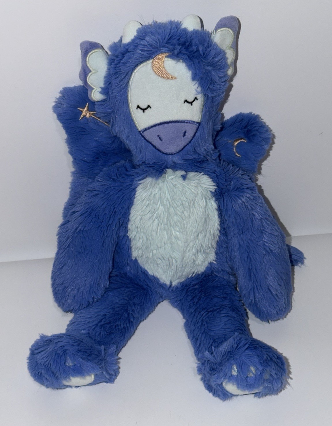 Slumberkins Celestial Blue Moon Dragon Kin Plush Stuffed Animal Toy Slumberkins Celestial Blue Moon Dragon Kin Plush Stuffed Animal Toy