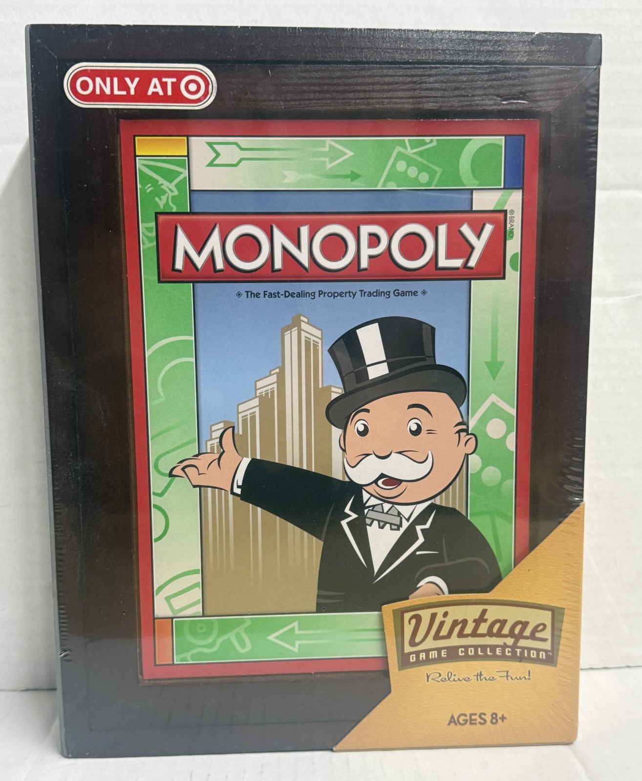 Monopoly Vintage Game Collection Edition Wooden Bookshelf Box | Sealed