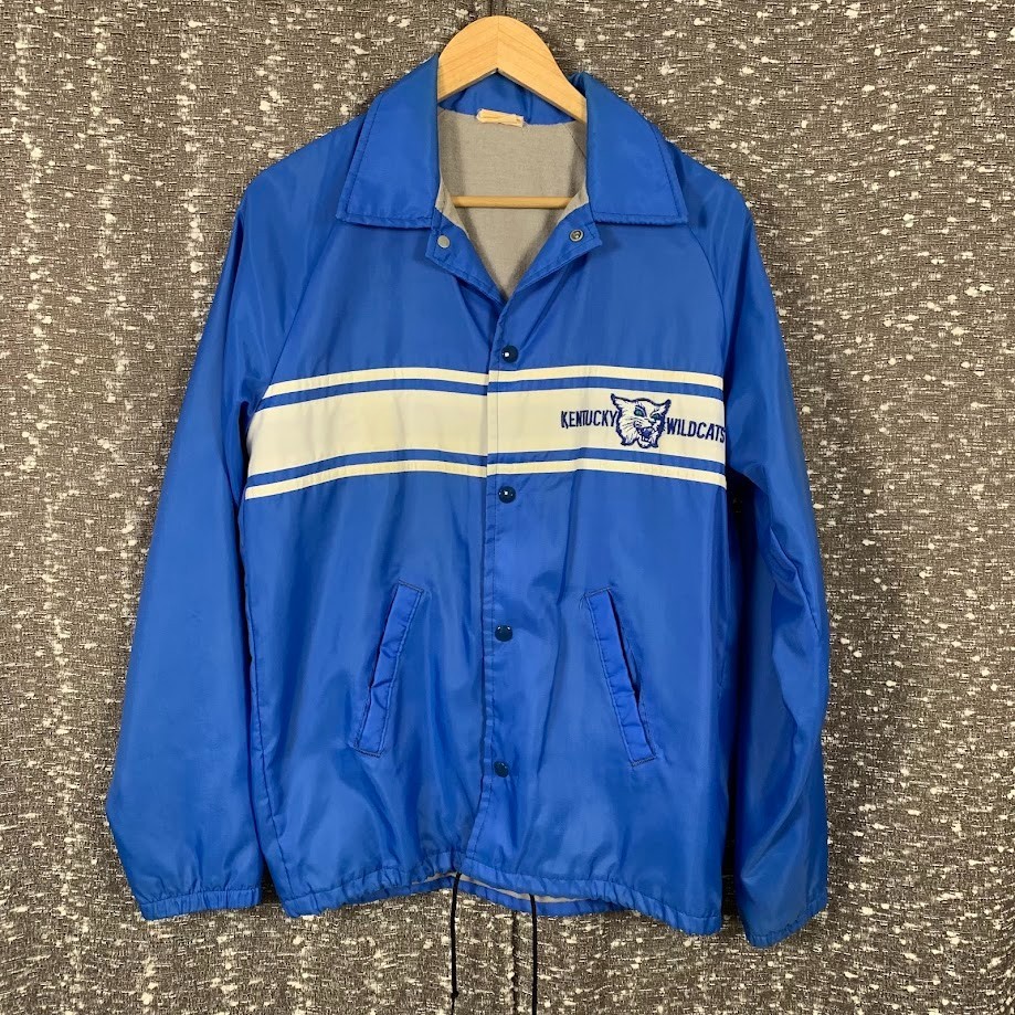 Vintage University of Kentucky Wildcats Windbreaker Snap Jacket Size Small Vintage University of Kentucky Wildcats Windbreaker Snap Jacket Size Small