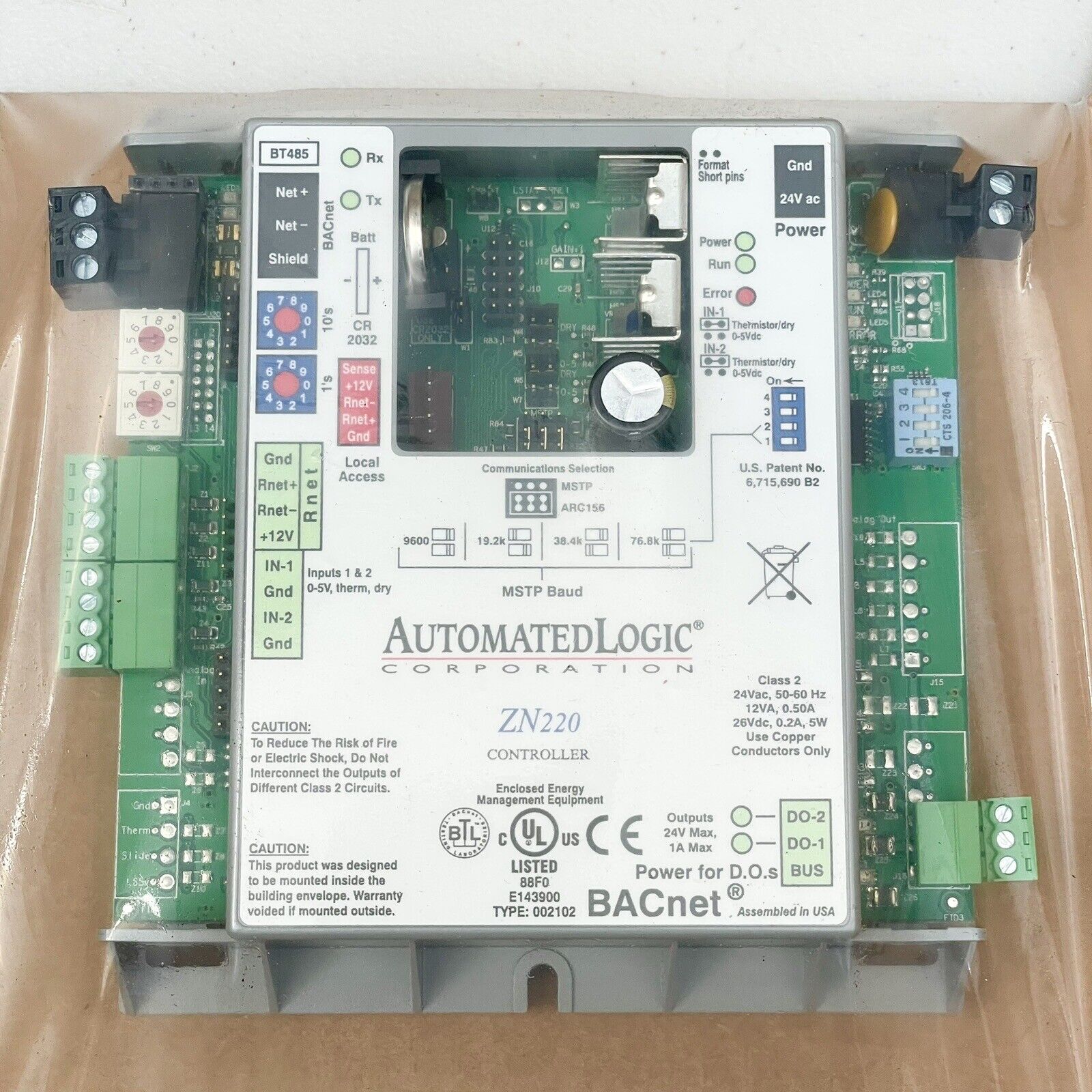ALC Automated Logic ZN220 BACnet Controller