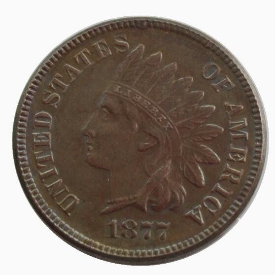 ---1877 Indian Head As shown in the figure--- ---1877 Indian Head As shown in the figure---