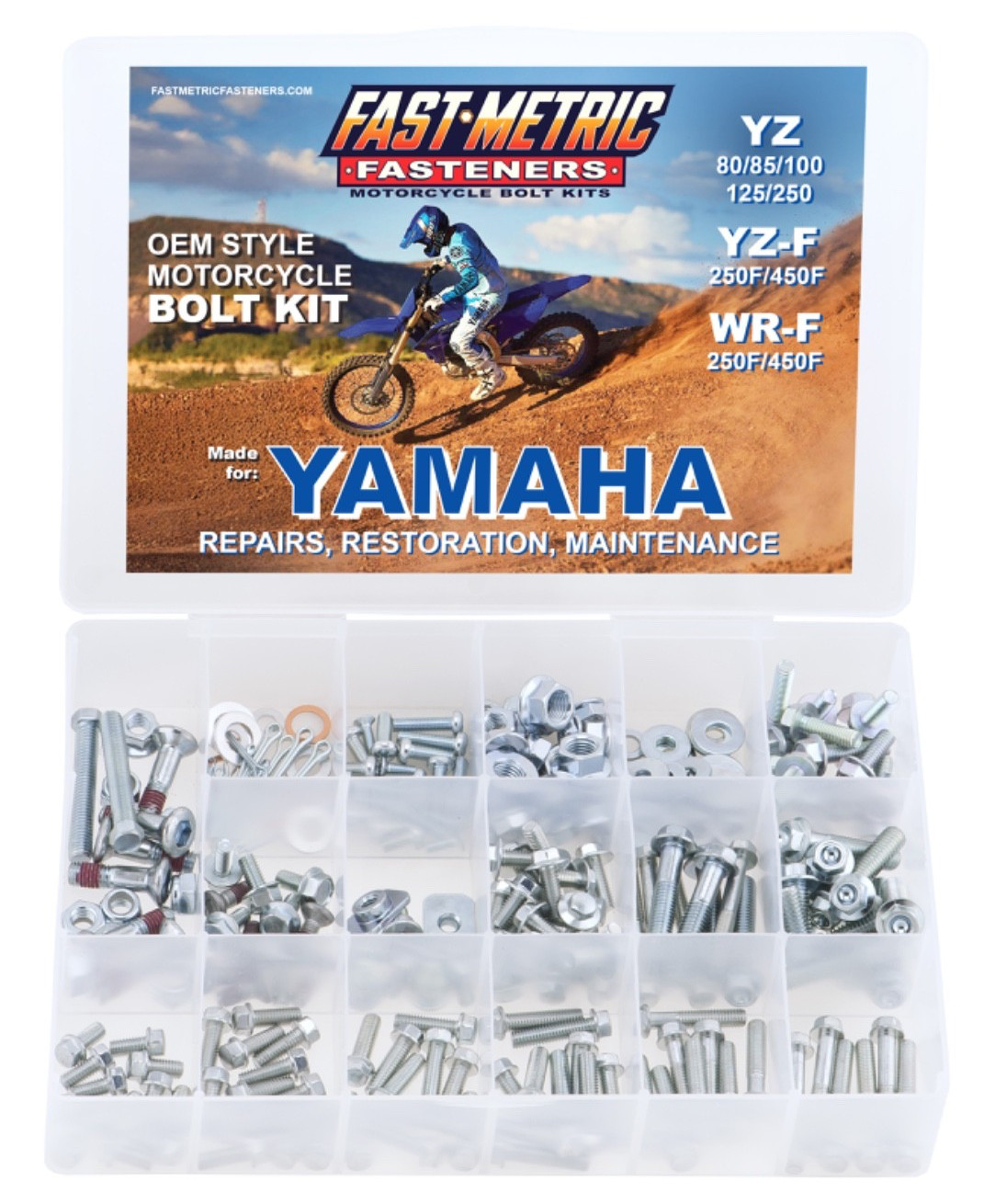 250pc BOLT KIT FOR PLASTICS YAMAHA YZ250 YZ250F