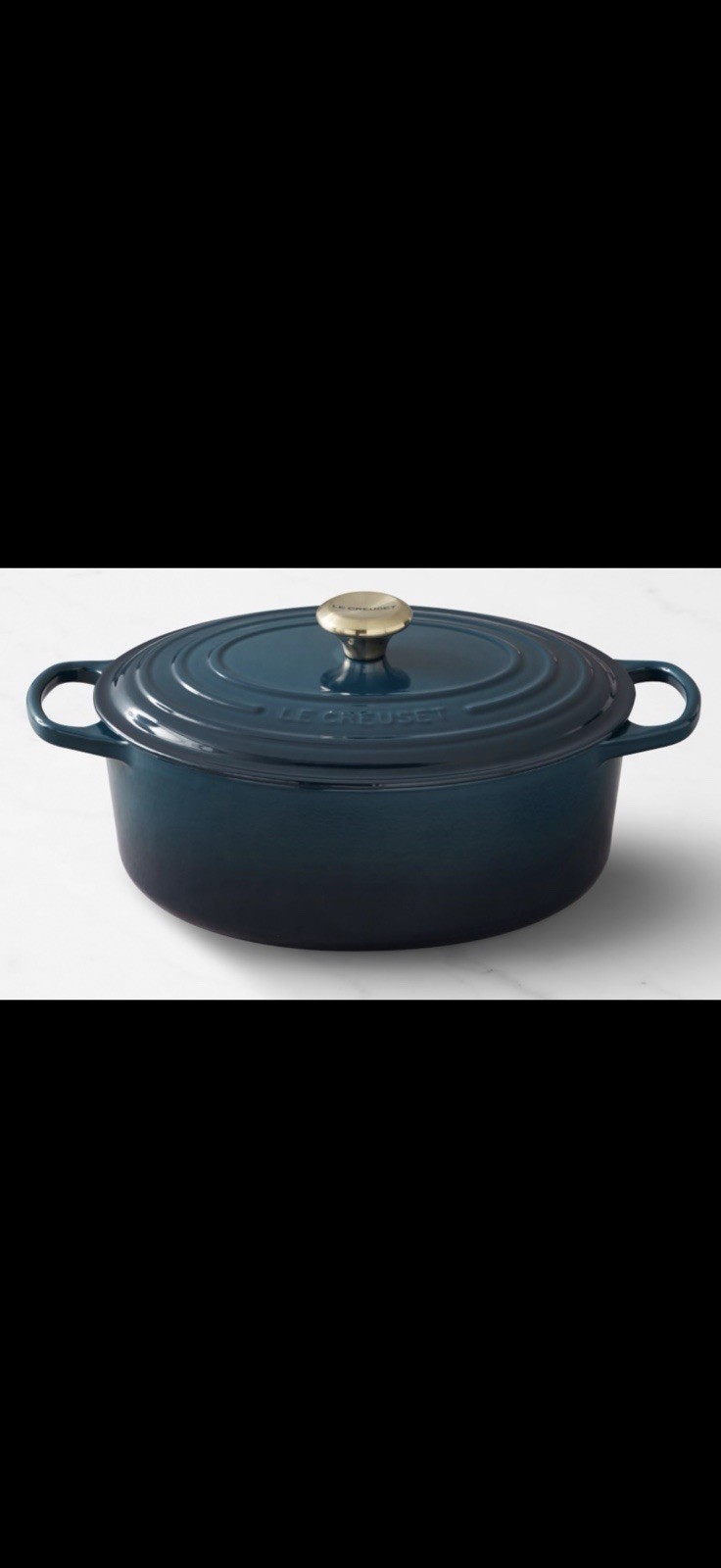 ~LeCreuset *NEW*8Qt*Signature*Oval*Dutch Oven, *Agave*Blue…*FreeShipping* ~LeCreuset *NEW*8Qt*Signature*Oval*Dutch Oven, *Agave*Blue…*FreeShipping*