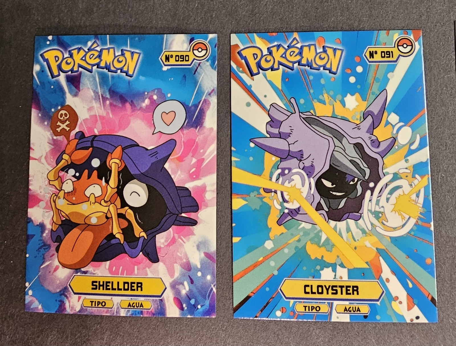 SHELLDER X CLOYSTER LOT - POKEMON KANTO CARDS TOP POKEDEX CCG FOIL