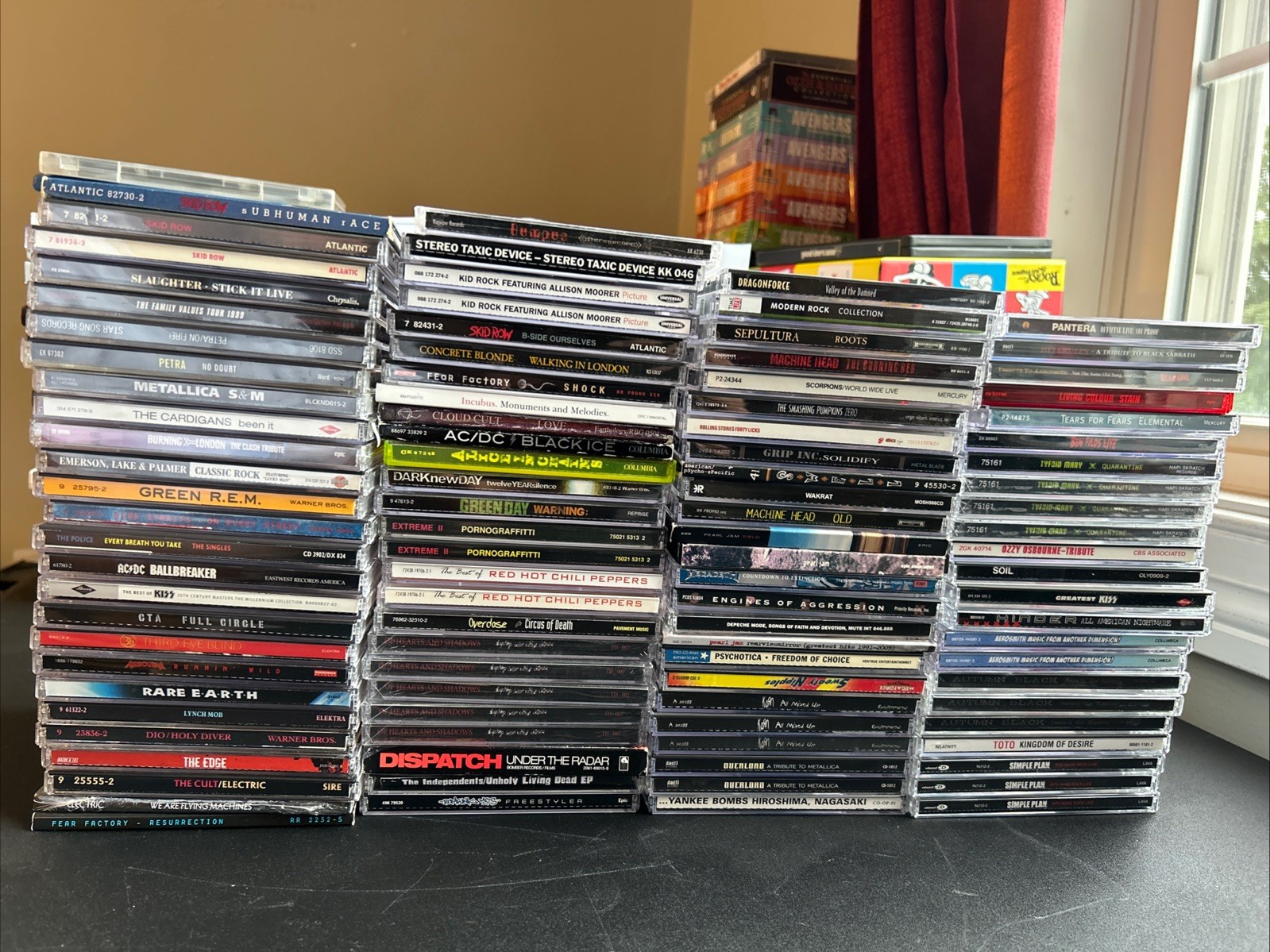 100 CD Rock Metal Collection Lot AC/DC Pearl Jam Pantera Skid Row Rare HTF