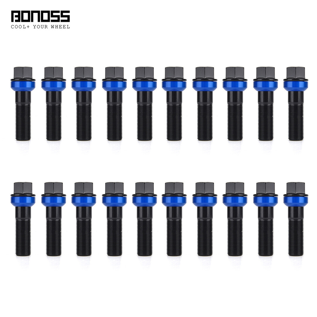 BONOSS 20Pc 63mm Grade 12.9 Extended Wheel Bolts for Mercedes GLE53 GLE63 S AMG