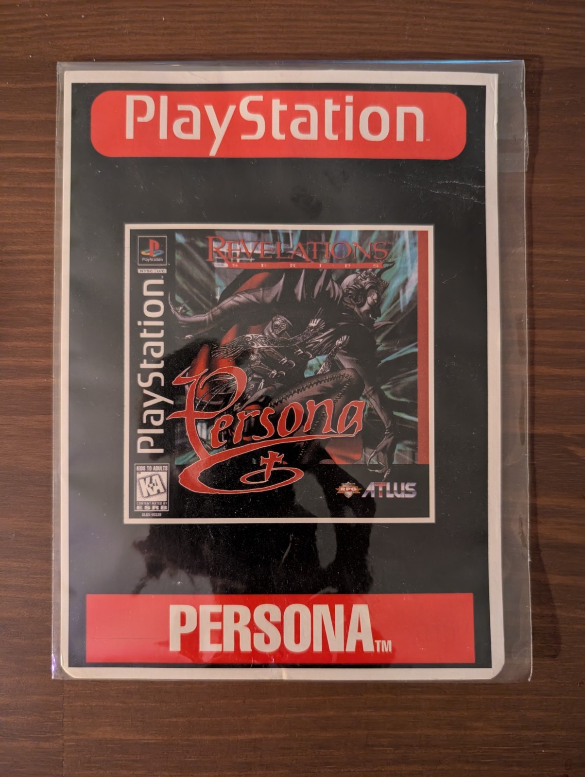 Persona Revelations Series For Playstation 1 VidPro Card - RARE