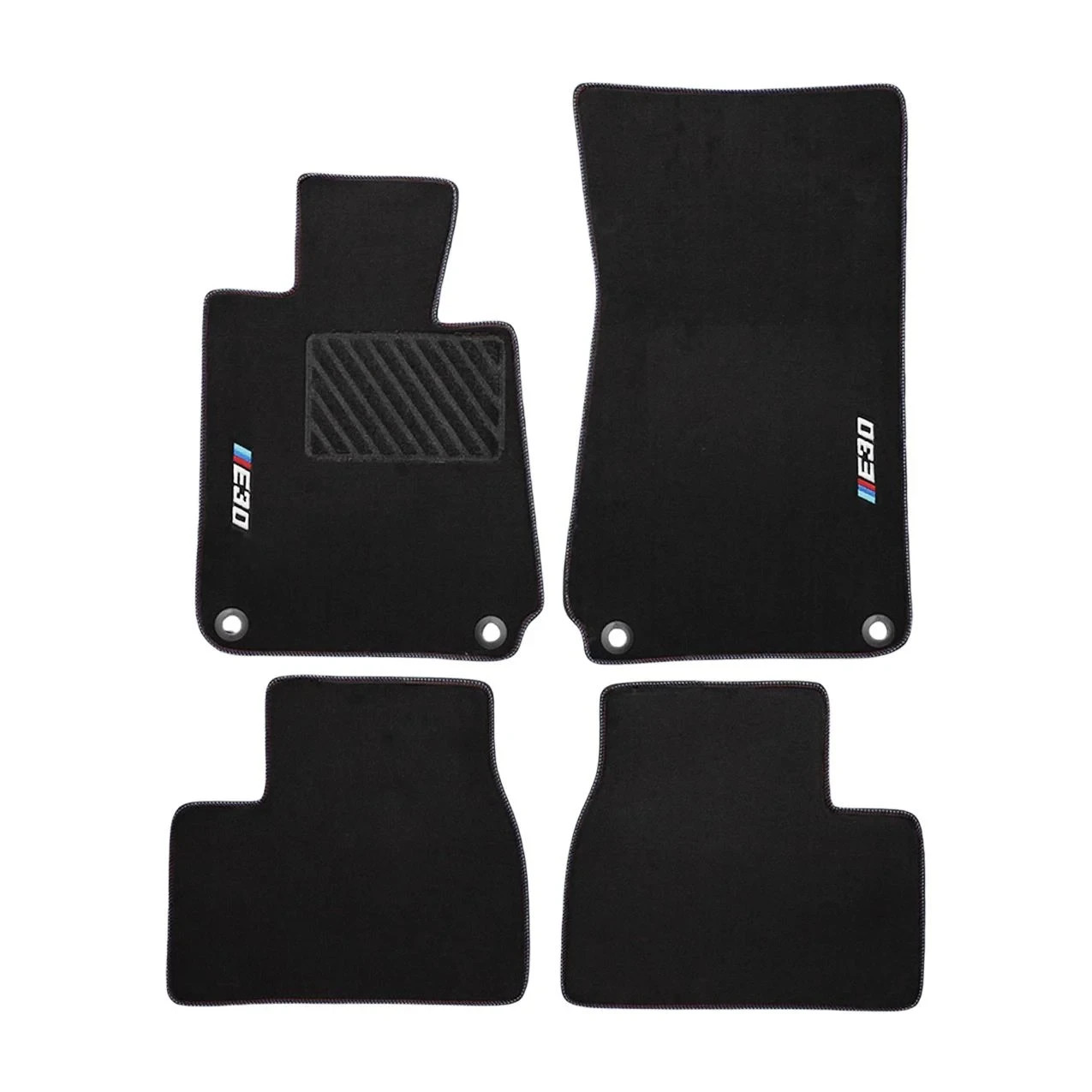 Black Carpet Floor Mat for Bmw E30 Sedan 1982-1991