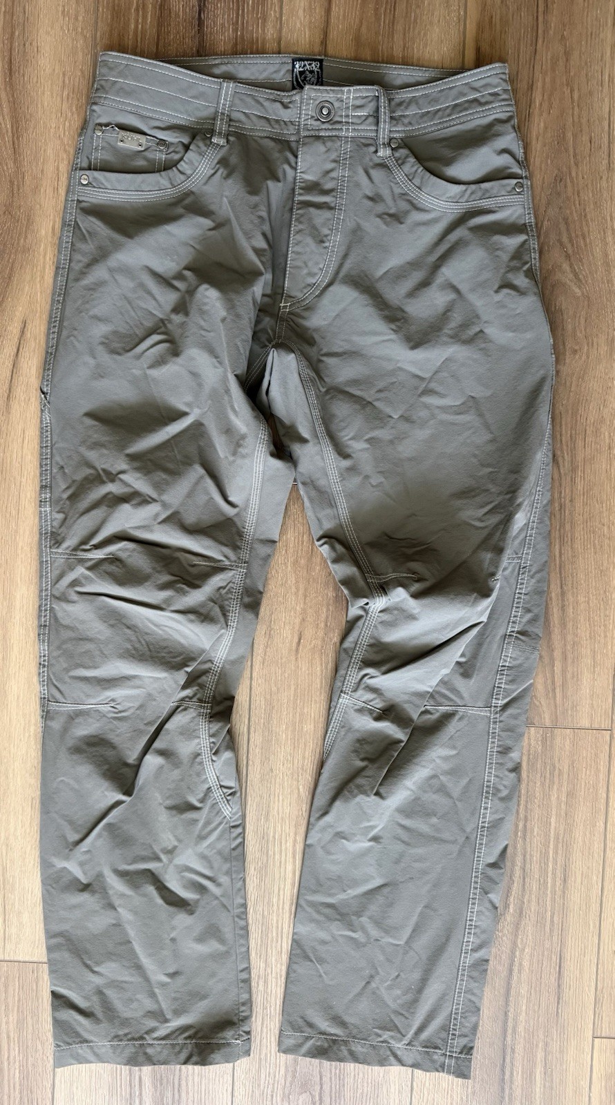 Kuhl Revolvr Pants Mens 32x32 Gray Outdoor Hiking Stretch 5 Pocket