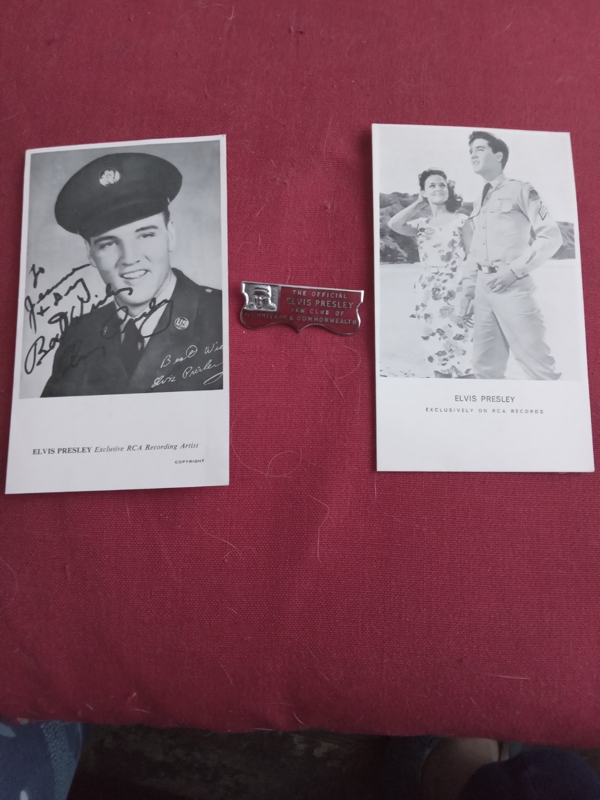 Elvis Presley original Fan Club memorabilia lot 1959-61 Elvis Presley original Fan Club memorabilia lot 1959-61