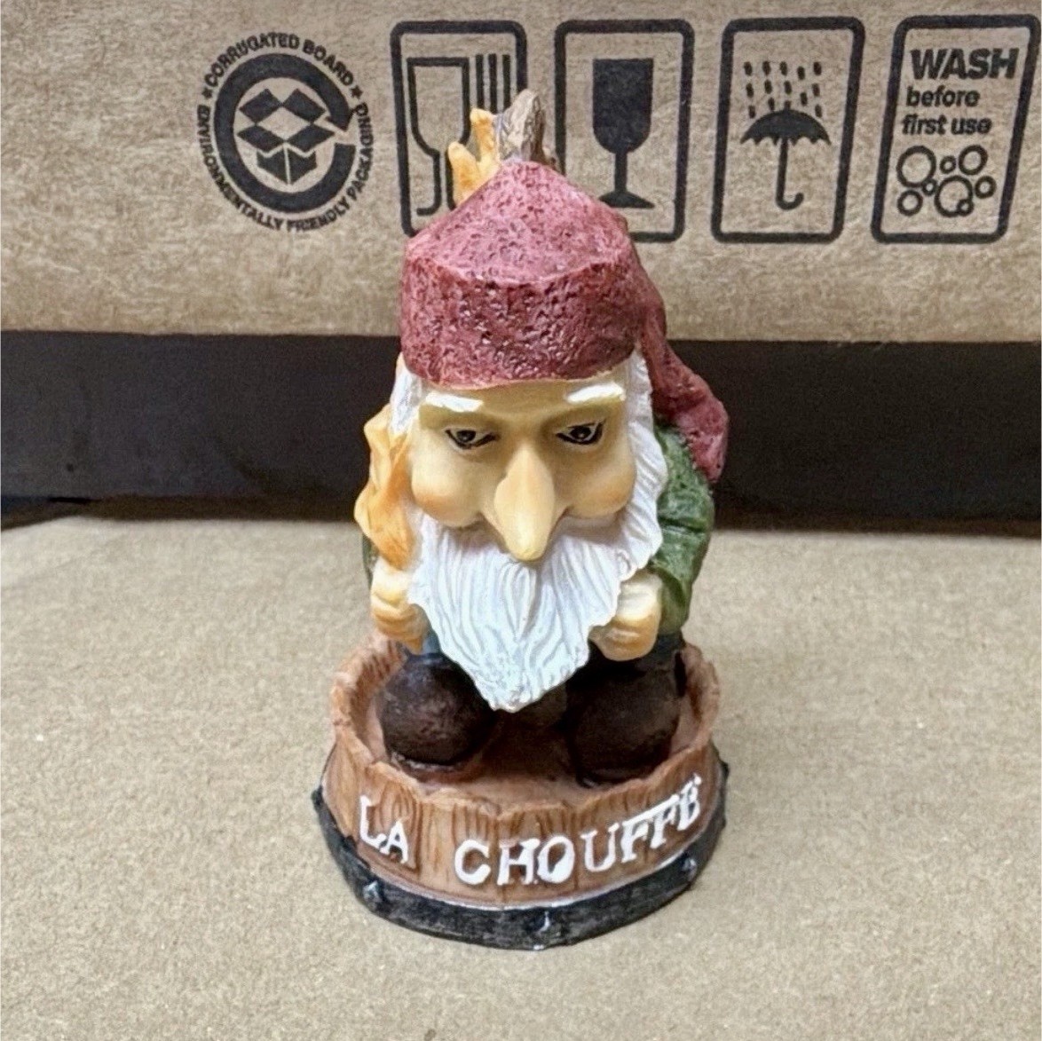 La Chouffe Fantasy Gnome Pixie Figurine Collectible Small Statue La Chouffe Fantasy Gnome Pixie Figurine Collectible Small Statue