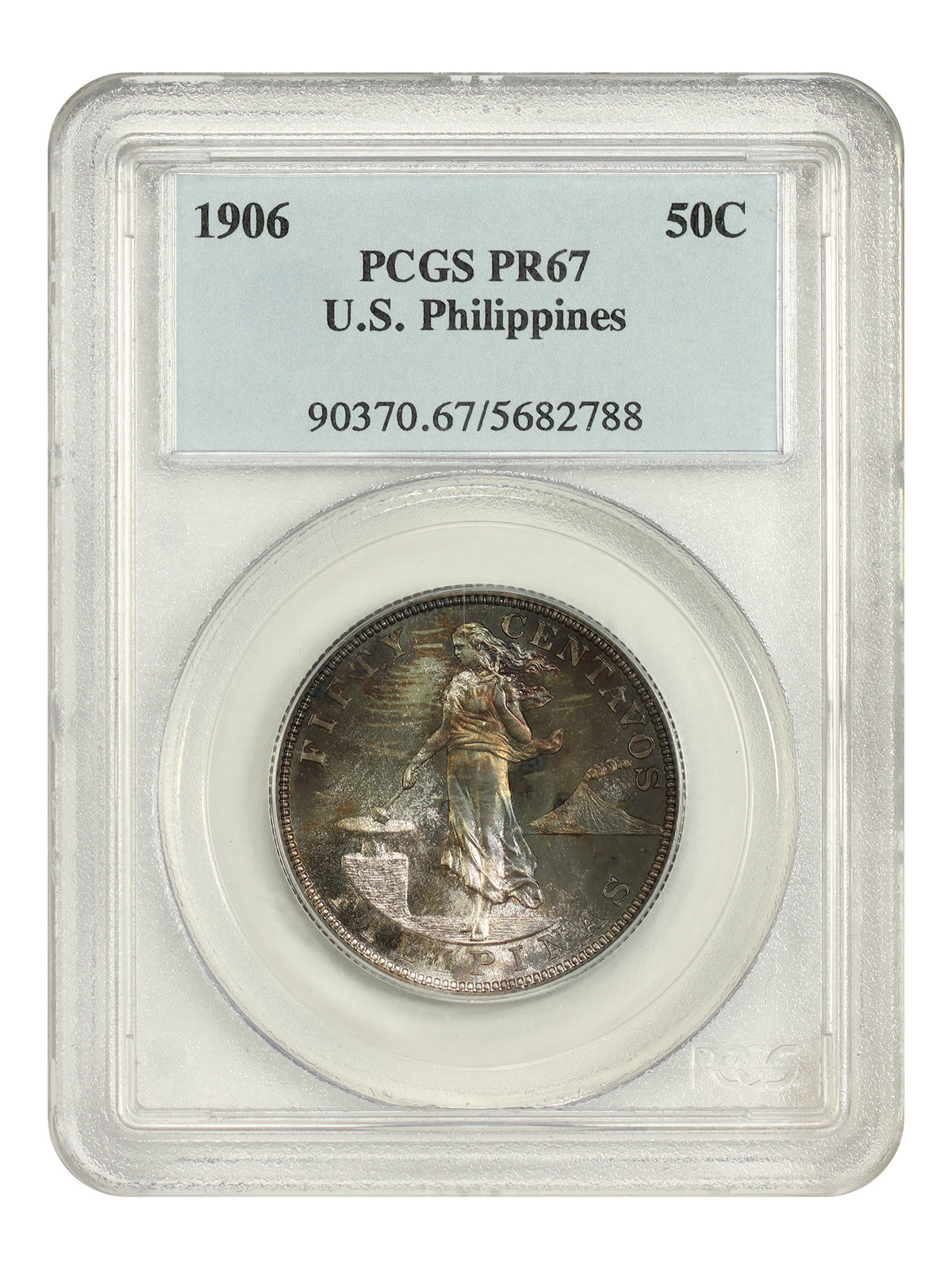 U.S. Philippines: 1906 50C PCGS PR67 - U.S. Philippines U.S. Philippines: 1906 50C PCGS PR67 - U.S. Philippines