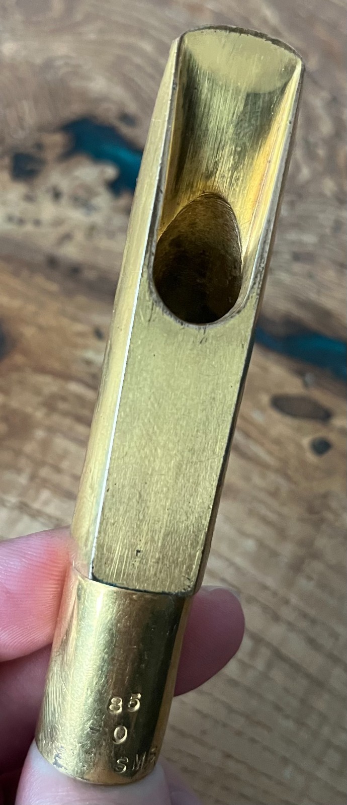 Berg Larsen gold plated bronze Bb tenor saxophone vintage mouthpiece 50s/60s Berg Larsen gold plated bronze Bb tenor saxophone vintage mouthpiece 50s/60s