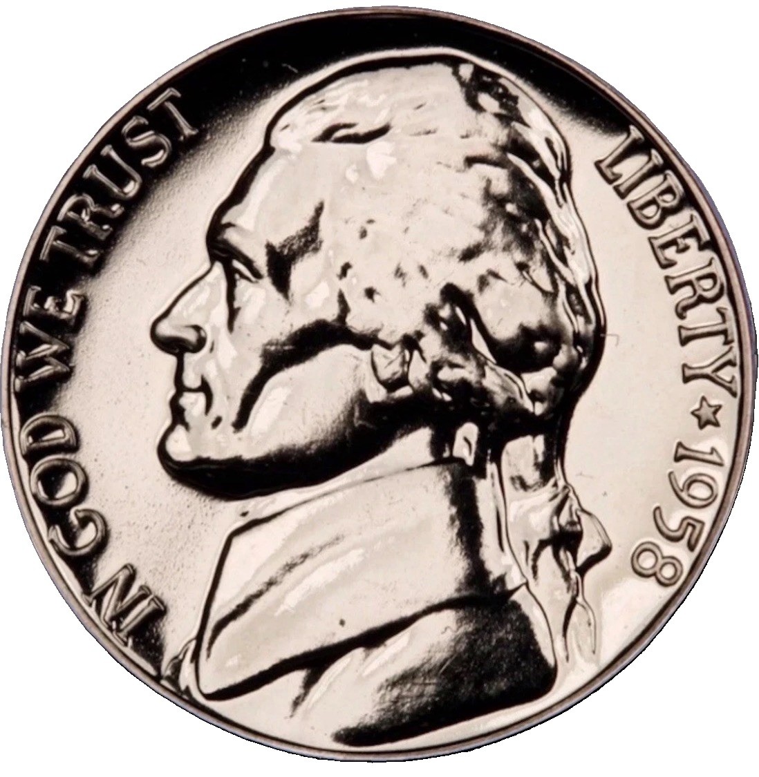 1958 Gem 5 Full Steps Proof Jefferson Nickel | Beauties FAST SHIPPING