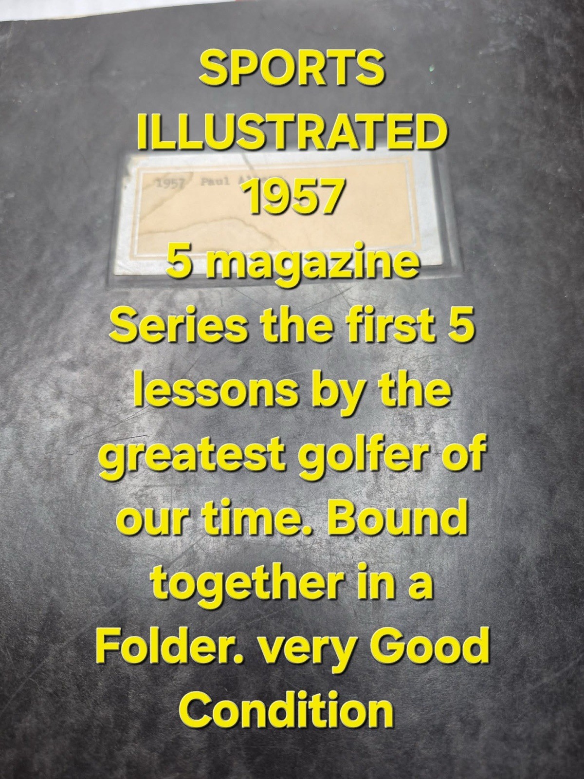Ben Hogan 5 Fundamentals of Golf 1950s Sports Illustrated Magazines Golfer Gift