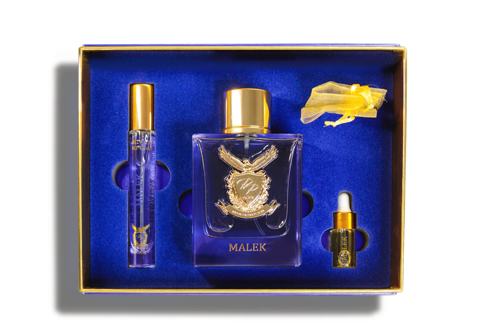 Malek by Private Perfumer 3.3oz Parfum + Mini + 4ml Oil NEW SEALED Box