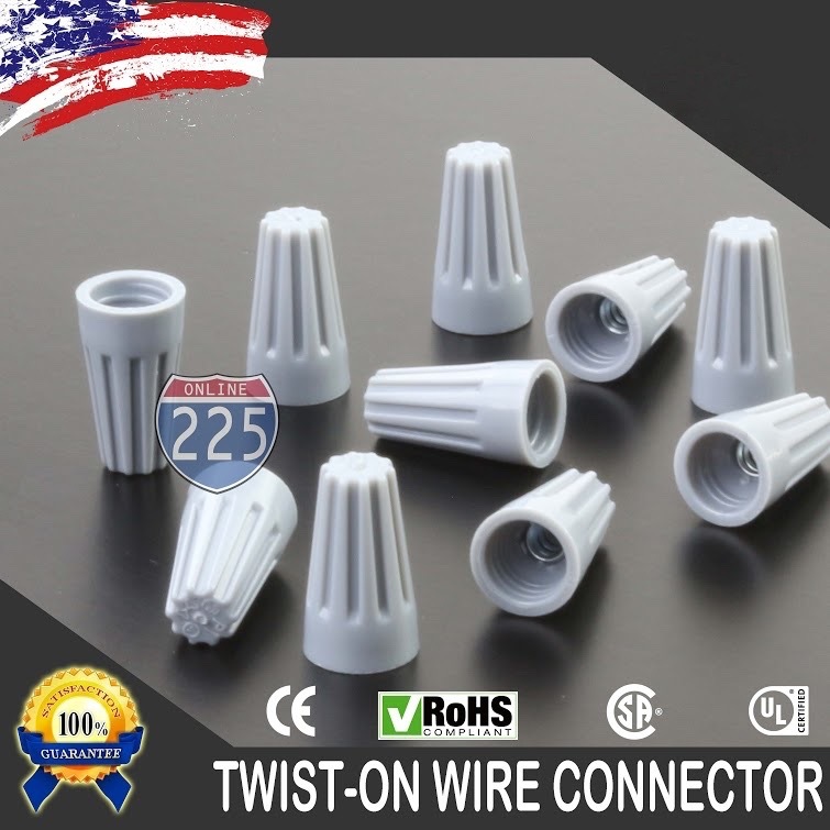 Variety of Twist-On Wire Connector Connection nut Barrel Screw RoHS UL Color LOT