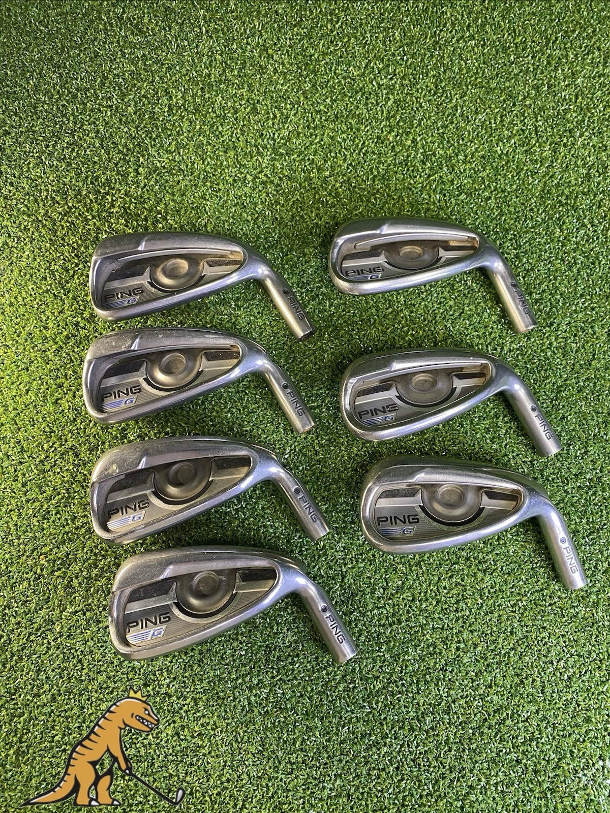Used RH Ping G Black Dot Iron Set Heads Only 5-PW-GW