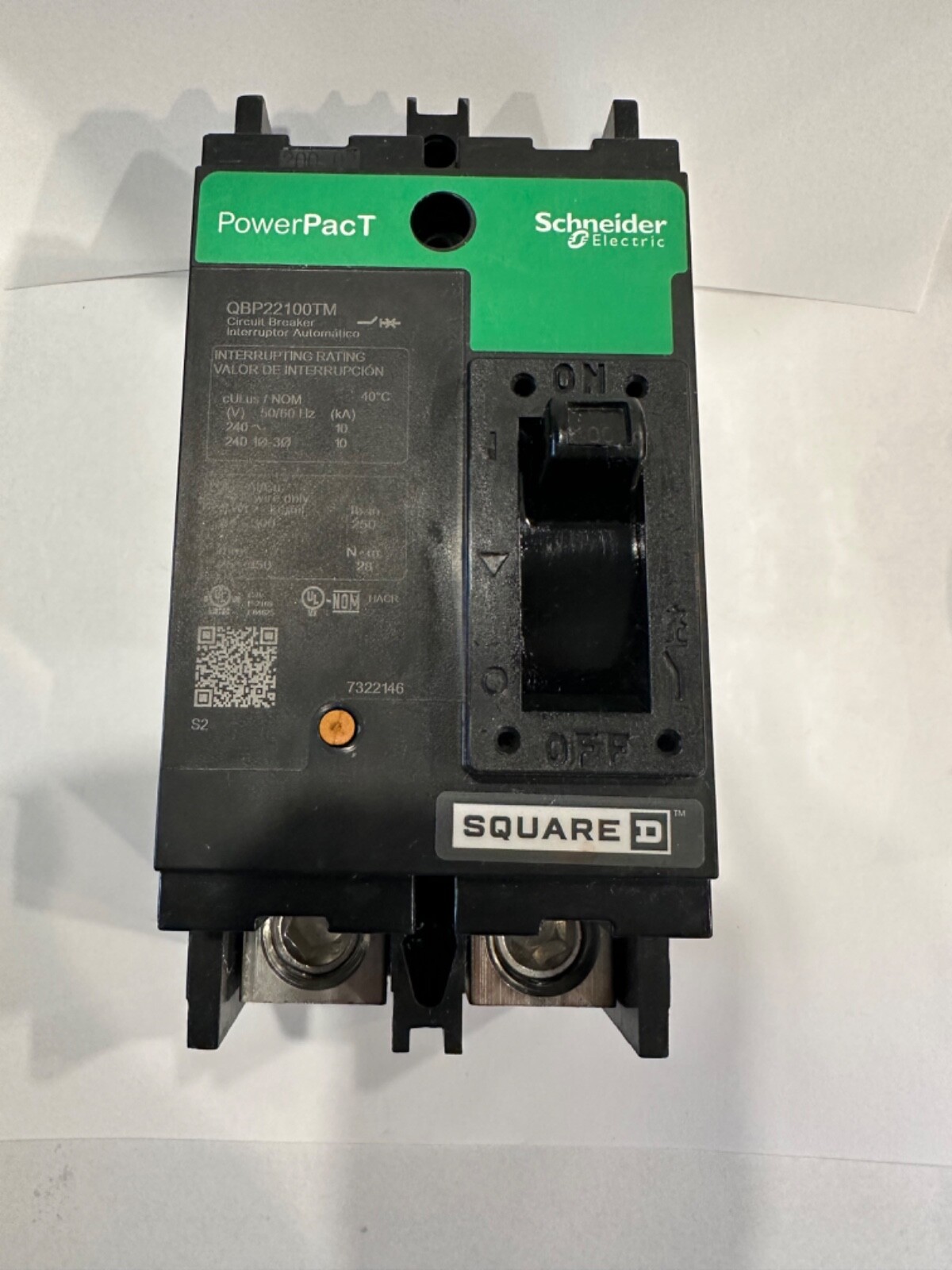 Breaker Schneider Electric -PowerPac T 100A (square D) QBP22100TM -Molded Case Breaker Schneider Electric -PowerPac T 100A (square D) QBP22100TM -Molded Case