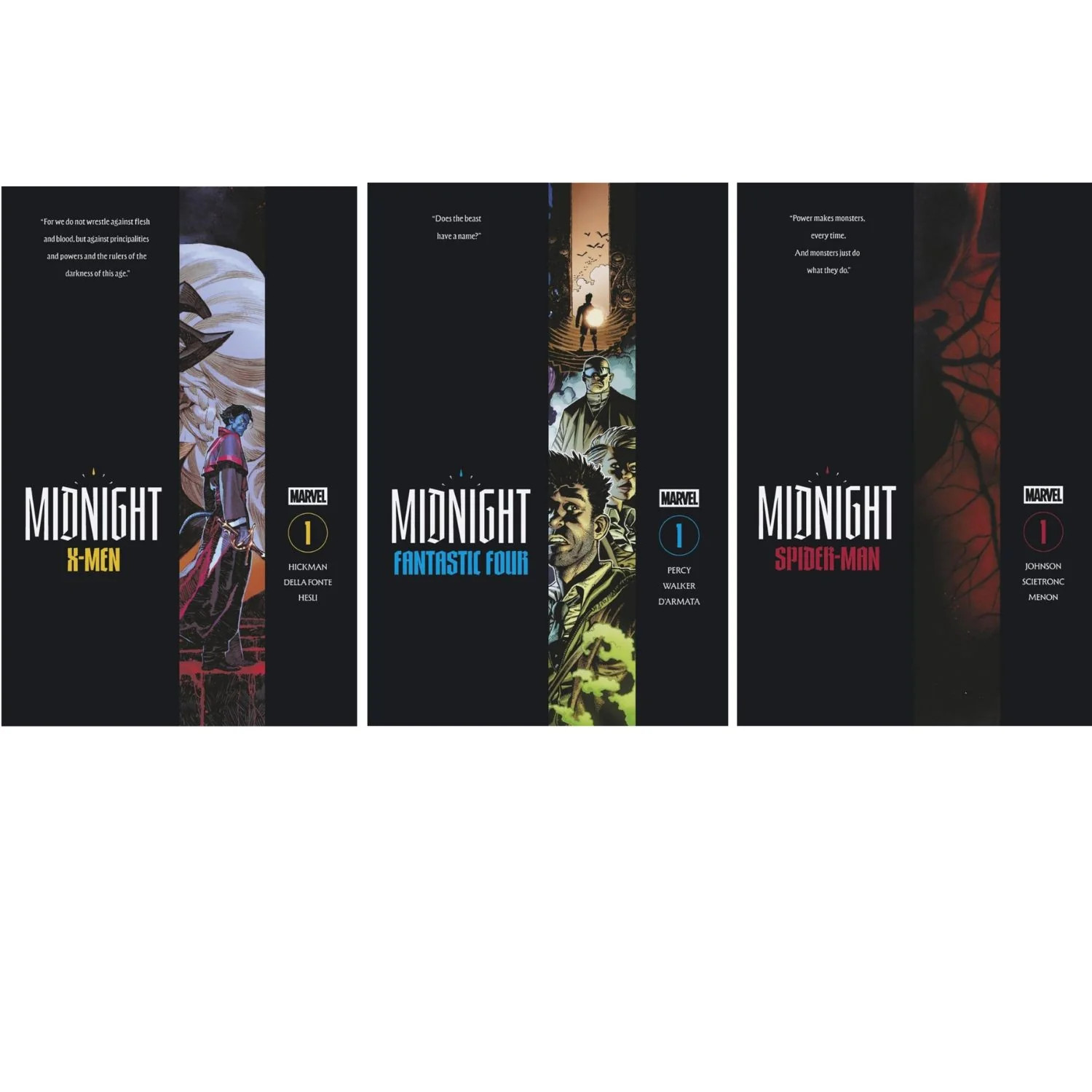 Midnight X-Men/Spider-Man/Fantastic Four: #1 [Cloaked CVR A Set] 2026