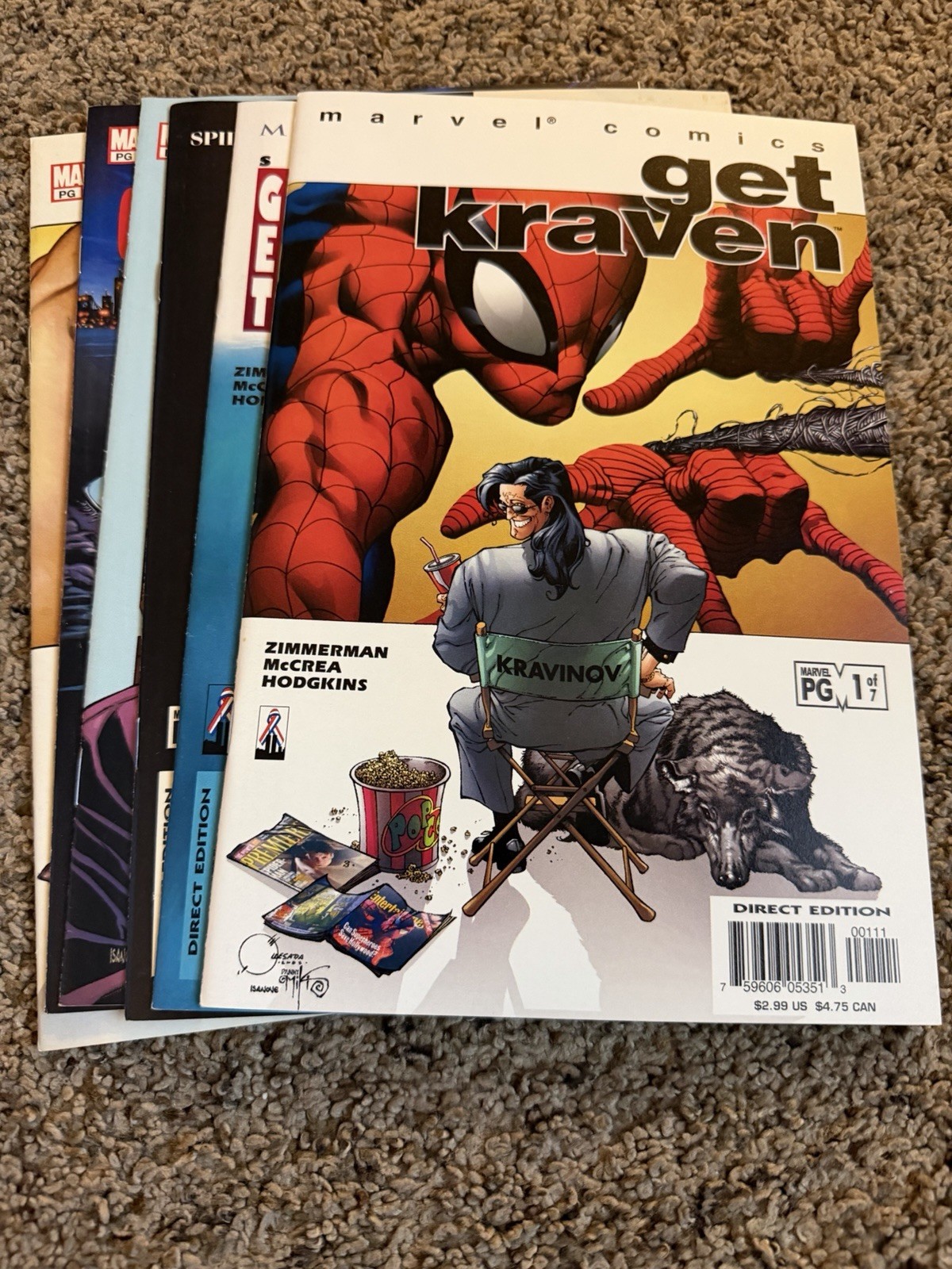 Spider-Man Get Kraven #1-6 Complete Series Marvel 2002 Zimmerman McCrea