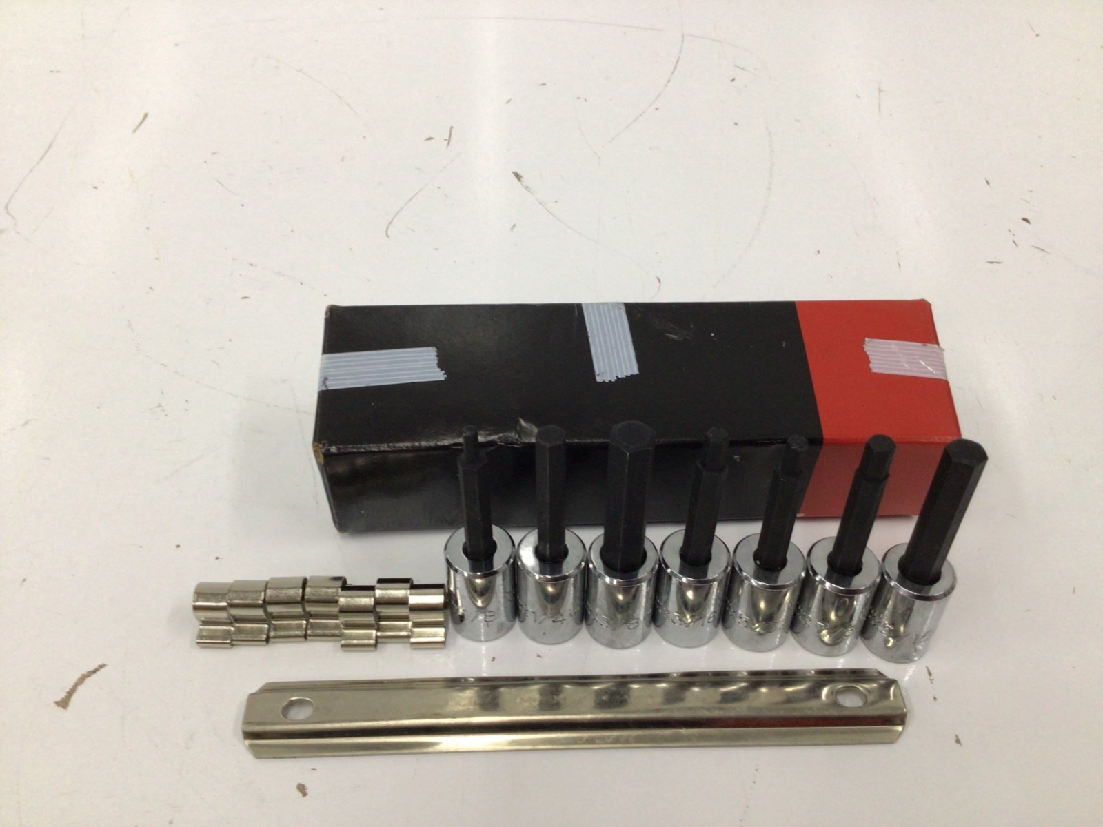 Proto J4900-7C 6 Pc 3/8 In Drive Size Hex Tip SAE Socket Bit Set Proto J4900-7C 6 Pc 3/8 In Drive Size Hex Tip SAE Socket Bit Set