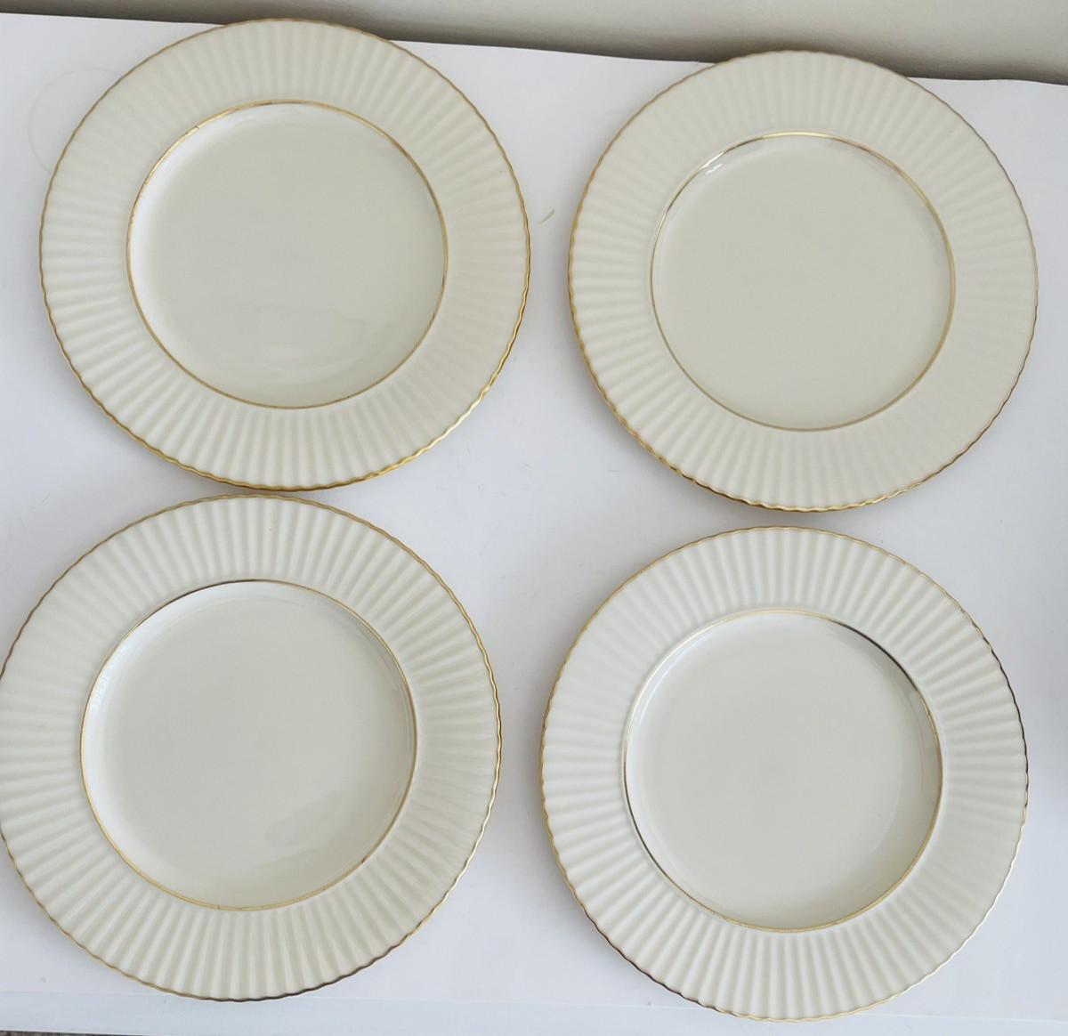 Set of 4 Lenox China Temple Collection CITATION GOLD 11 in Dinner Plates Set of 4 Lenox China Temple Collection CITATION GOLD 11 in Dinner Plates