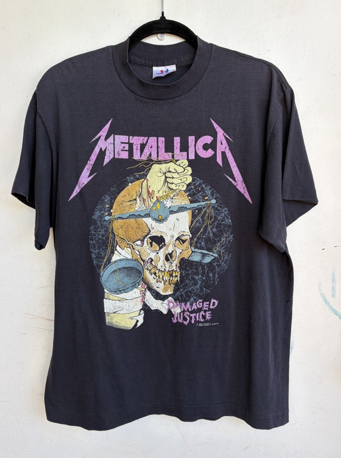 Vintage 1988 Metallica Damaged Justice Tour T Shirt Pushead Double Sided Size XL Vintage 1988 Metallica Damaged Justice Tour T Shirt Pushead Double Sided Size XL