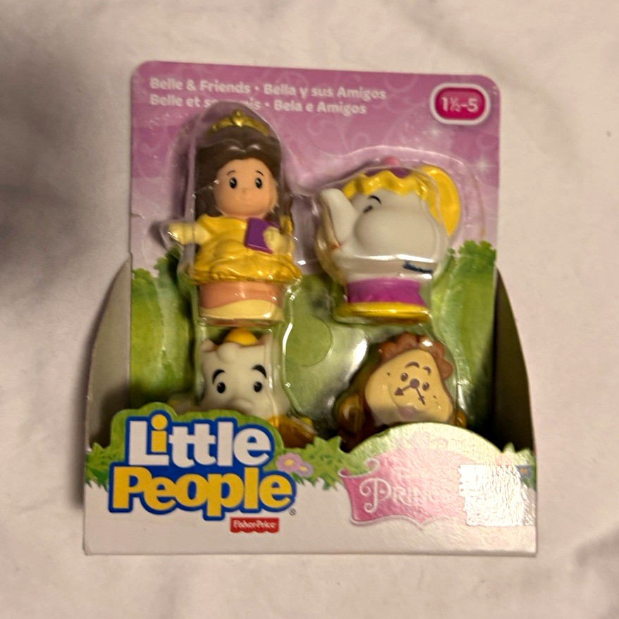 Fisher-Price Little People Disney Princess Belle & Friends Figure Pack L7585