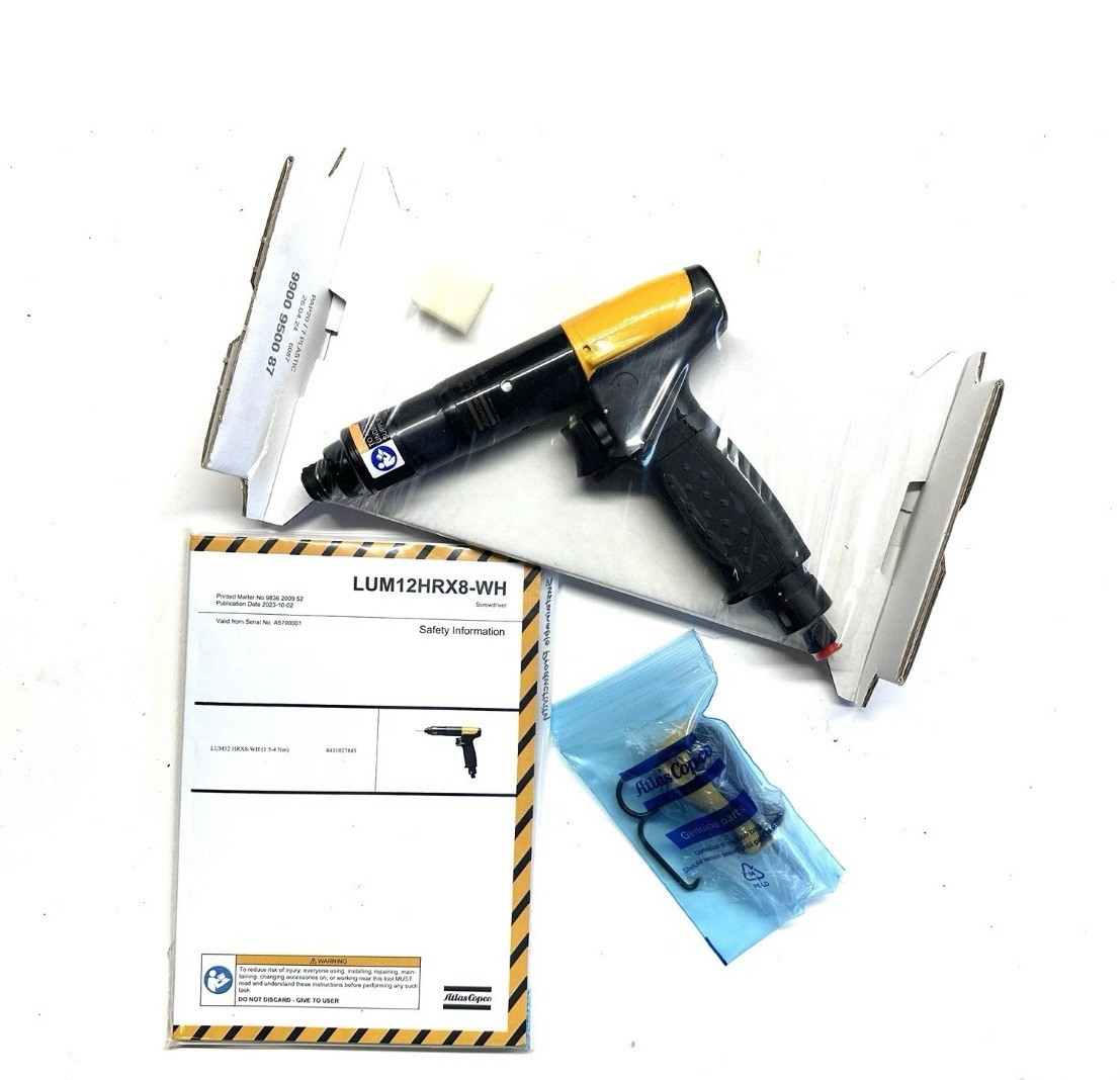 ***NEW*** Atlas Copco LUM12 HRX8-WH Pneumatic Shut off Screwdriver Aircraft Tool ***NEW*** Atlas Copco LUM12 HRX8-WH Pneumatic Shut off Screwdriver Aircraft Tool