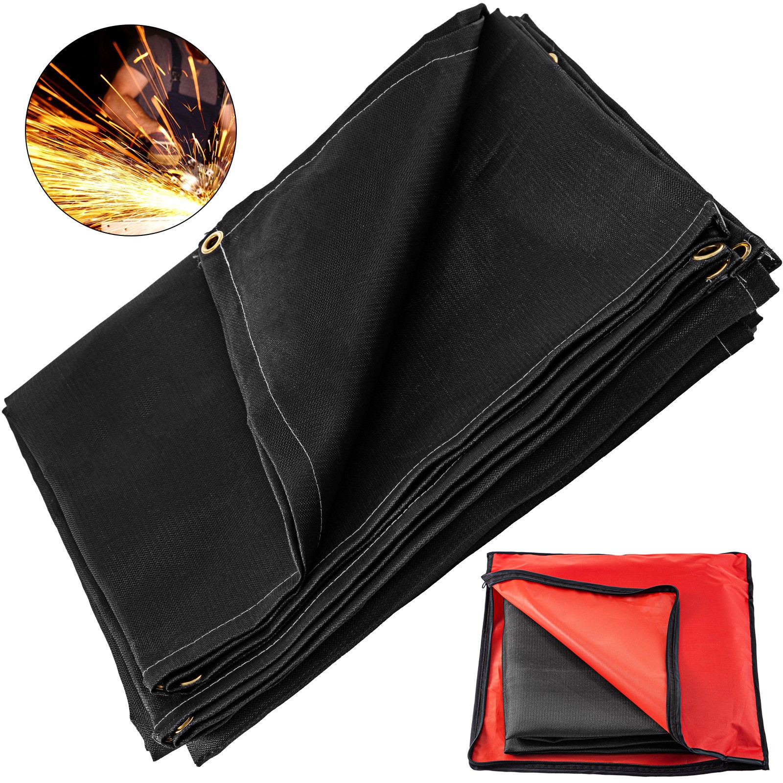 Uimoso 10' X 10' Welding Blanket Flame Retardant Protective Gear for Mig Tig Arc