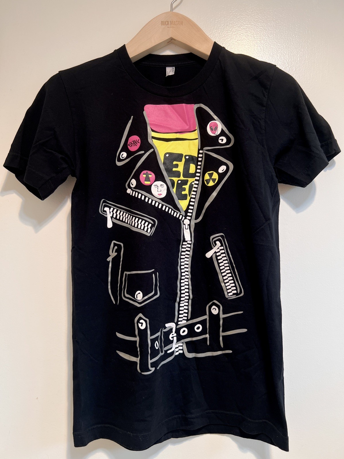 JUSTICE X COLETTE PARIS D.A.N.C.E. ZIPPER Indie Sleaze SZ S VTG VG+ Rare