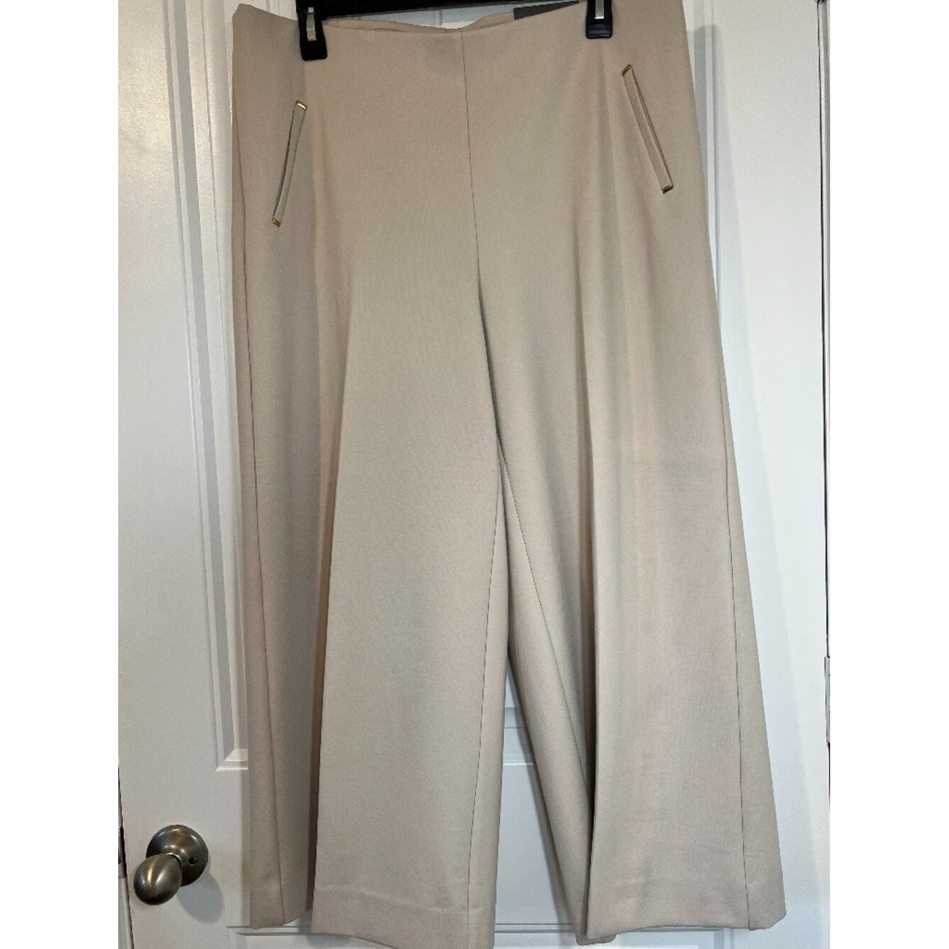 NWT Chico\'s So Slimming 360 Juliet Wide Leg Pants Tan 2.5P/14P