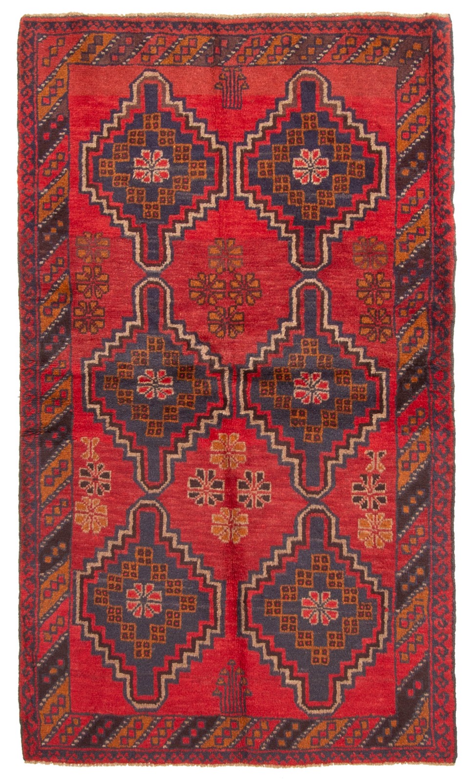 Vintage Hand-Knotted Area Rug 3\'6\