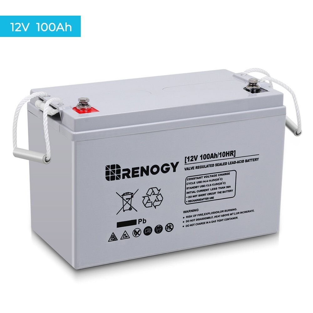 Renogy Deep Cycle AGM Battery Rechargeable 12V 100Ah/200Ah For RV Solar Marine Renogy Deep Cycle AGM Battery Rechargeable 12V 100Ah/200Ah For RV Solar Marine