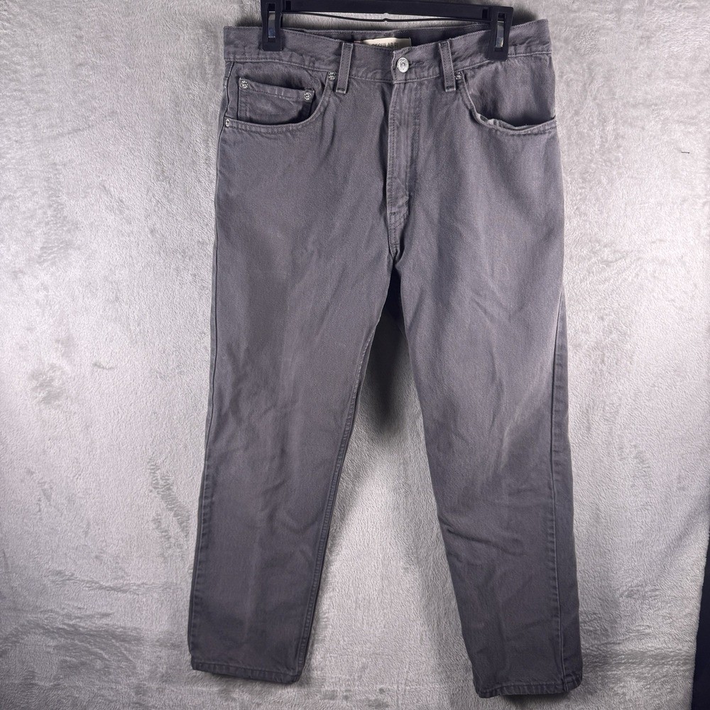 Vintage Levi\'s 505 Men\'s Straight Leg Gray Denim Jeans Size 33x30 2004 Y2K Vintage Levi\'s 505 Men\'s Straight Leg Gray Denim Jeans Size 33x30 2004 Y2K