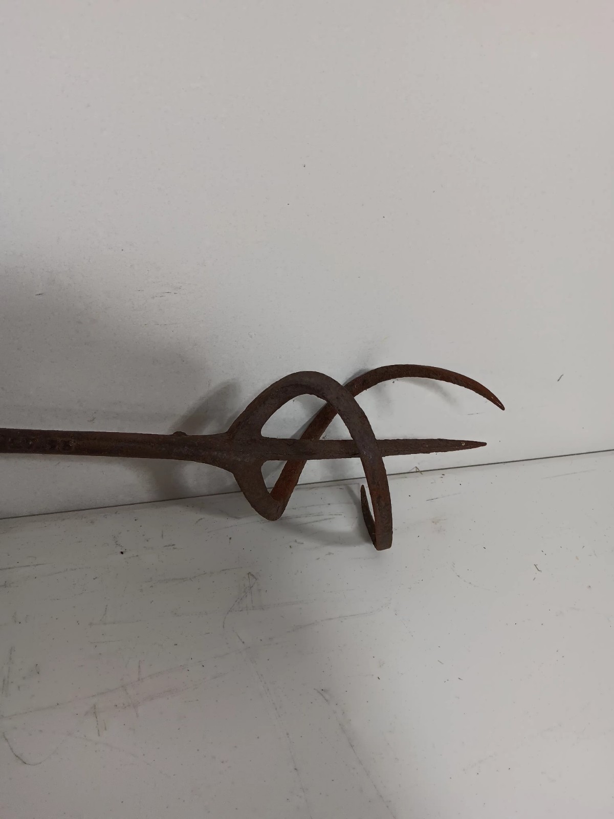 antique 19th century Sugar Devil auger patent 1875 metal wood primitive