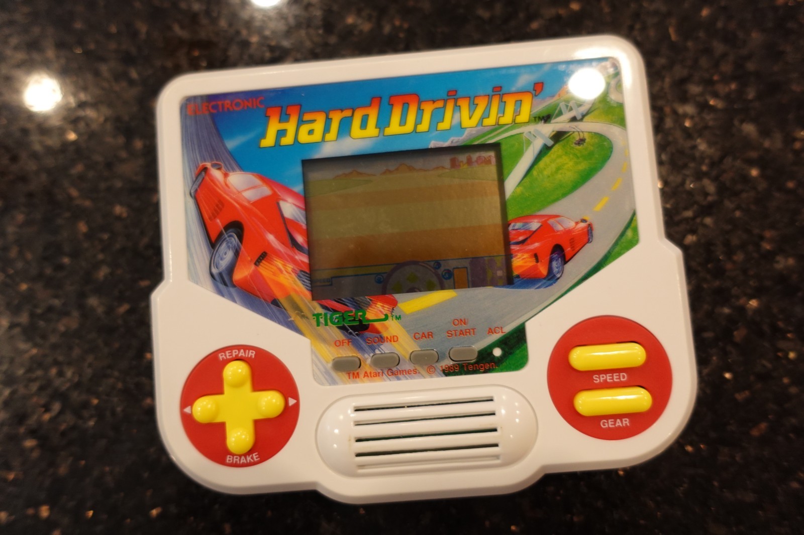 Vintage Tiger  HARD DRIVIN  Handheld Electronic Tabletop Video game D5 VERY RARE
