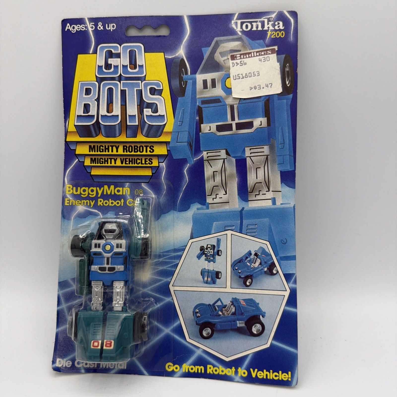 1983 Vintage Tonka Go Bots BuggyMan 08 Enemy Robot Car Series 1 NOS RARE NEW 1983 Vintage Tonka Go Bots BuggyMan 08 Enemy Robot Car Series 1 NOS RARE NEW