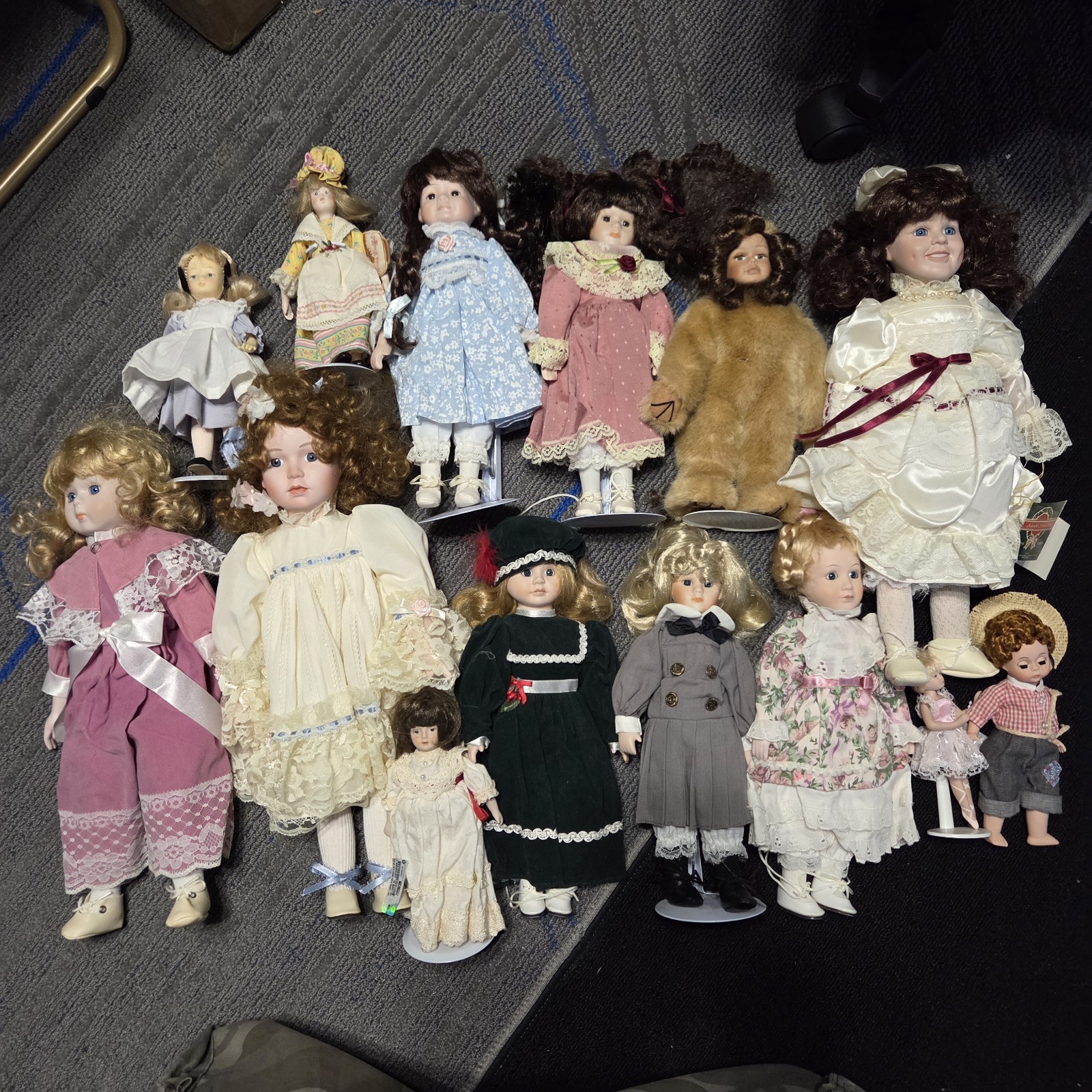 Vintage/Antique Creepy Doll Lot 14 Dolls Total May Or May Not Be Cursed