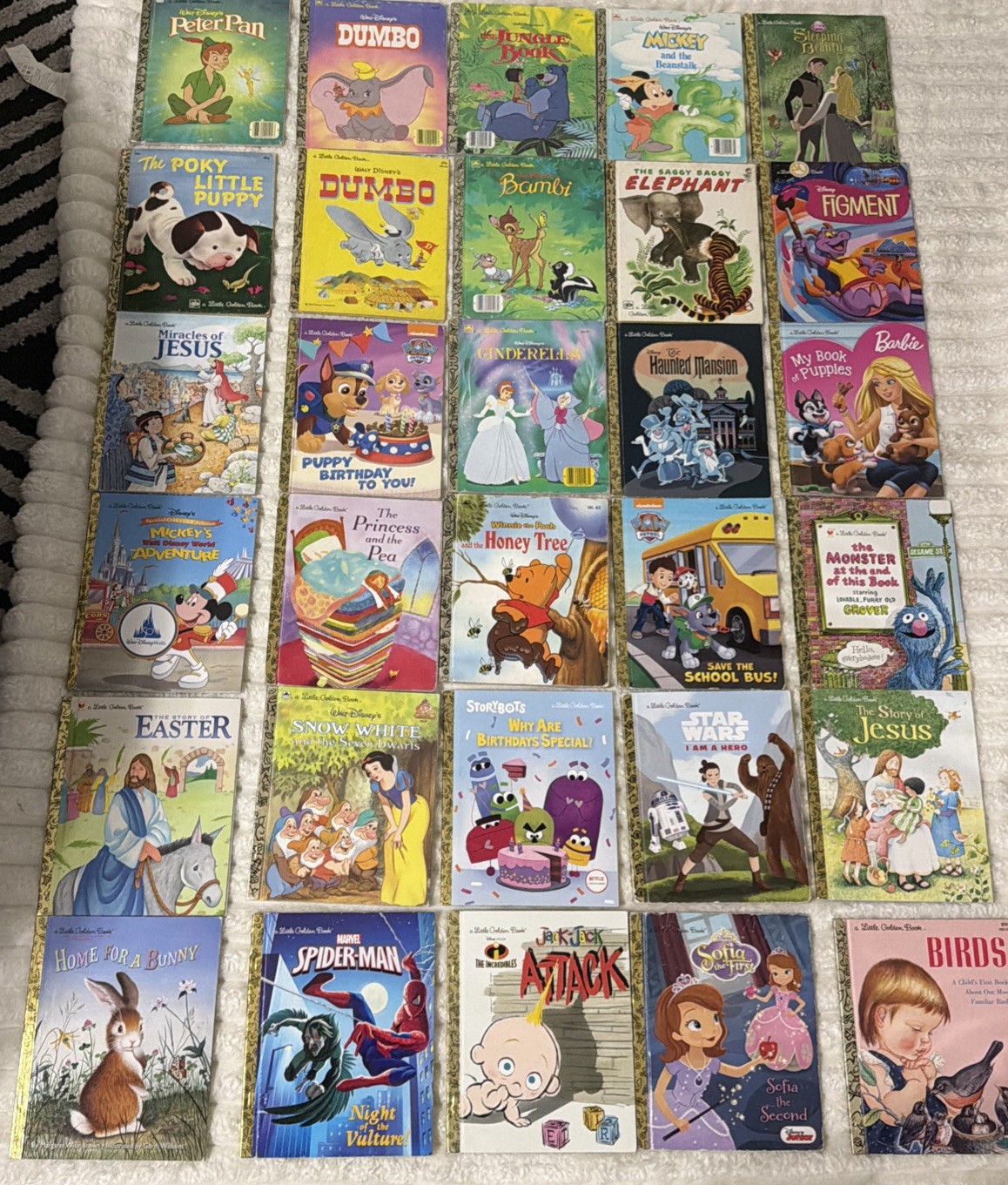 Lot of 30 Little Golden Books Disney Classics Vintage & Modern Kids Hardcover