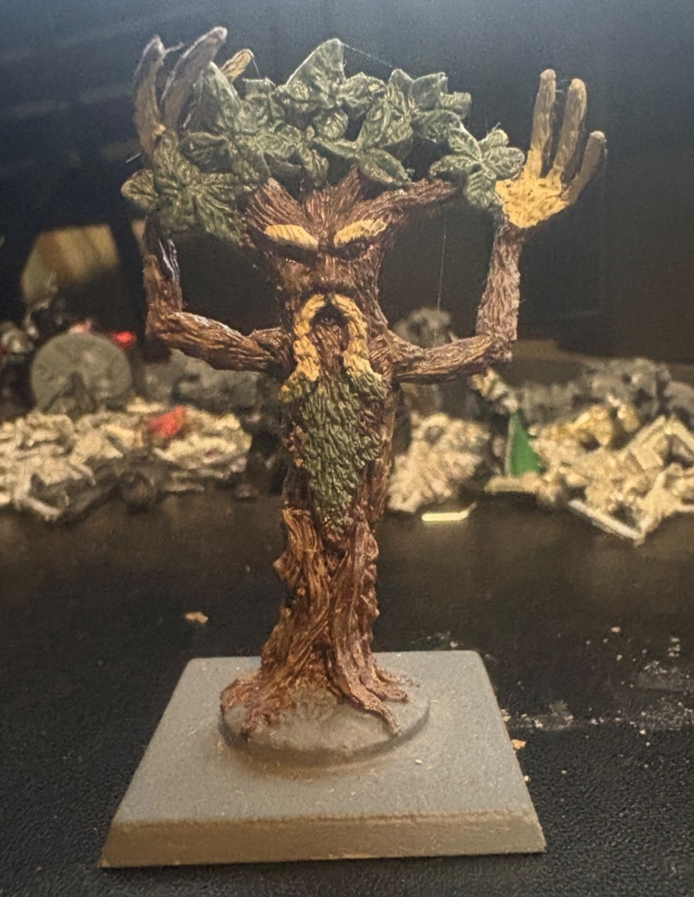 Painted Treeman Ent Fantasy Miniature Leafy Forest Spirit Painted Treeman Ent Fantasy Miniature Leafy Forest Spirit
