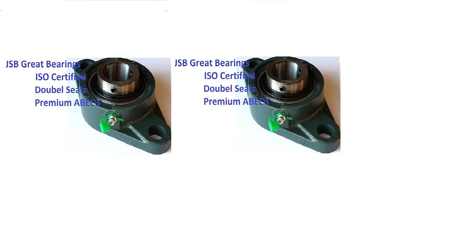 (Q.2) Premium UCFL205-16 double seal ABEC3 oval flange bearing 1 bore UCFL205 16